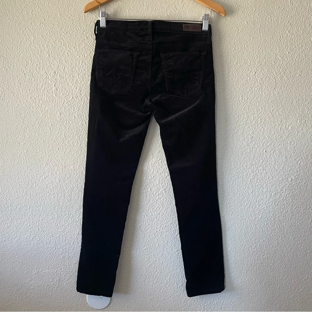 AG Adriano Goldschmied Velvet The Legging Super Skinny Pants Women’s 26 Black - Picture 8 of 13